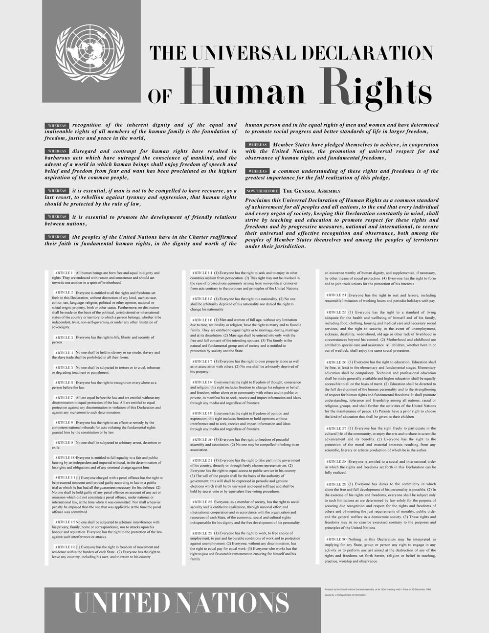 The Universal Declaration of Human Rights